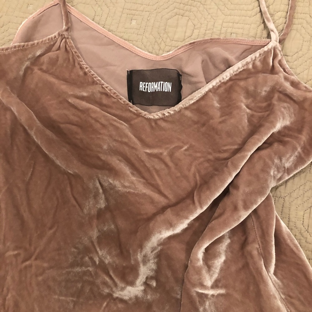 Reformation Larson velvet mini dress/tunic